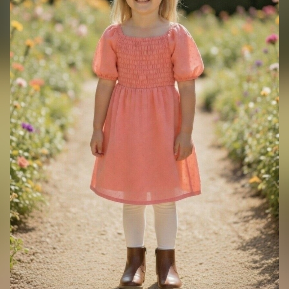 Old Navy Coral Kids Dress NWT